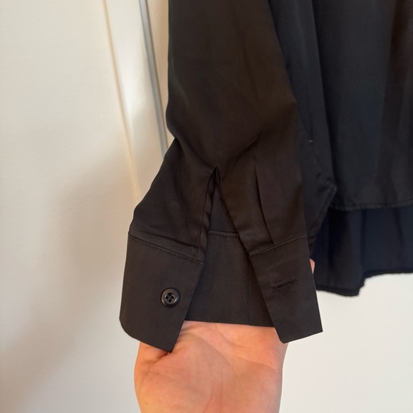 Amazon Black Button Down Shirt Classic Style - Picture 2 of 3